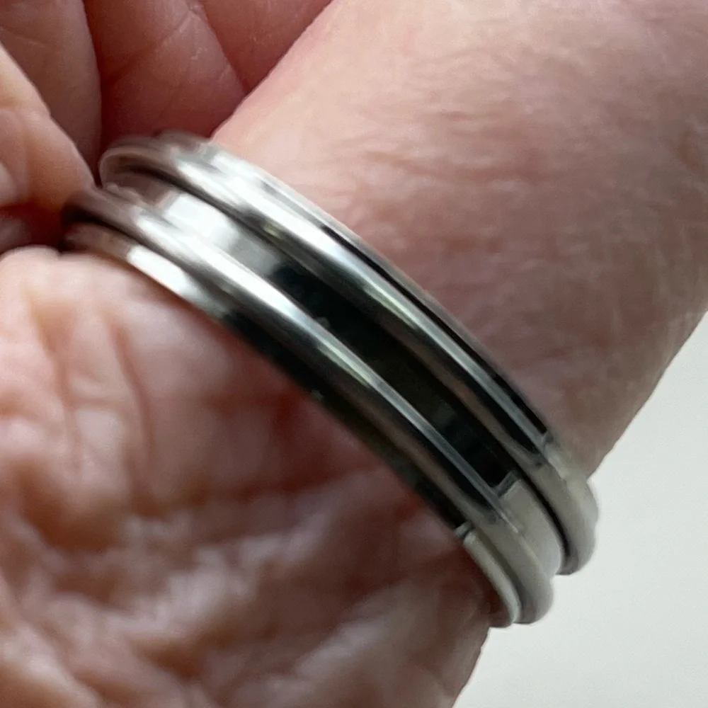Stainless Steel Spinner Men's Ring-Stress Relief Fidget Jewelry -Men’s Fashion